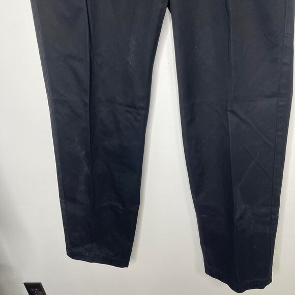 BR Banana Republic black dress pants chinos khakis 35 x 32 waist 35 length 32 - Picture 3 of 16